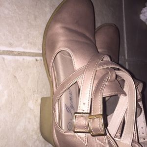 Rose gold girl sandals